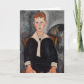 Amedeo Modigliani - Jongen in Sailor Suit Kaart (Voorkant)