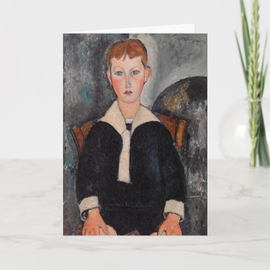 Amedeo Modigliani - Jongen in Sailor Suit Kaart (Voorkant)