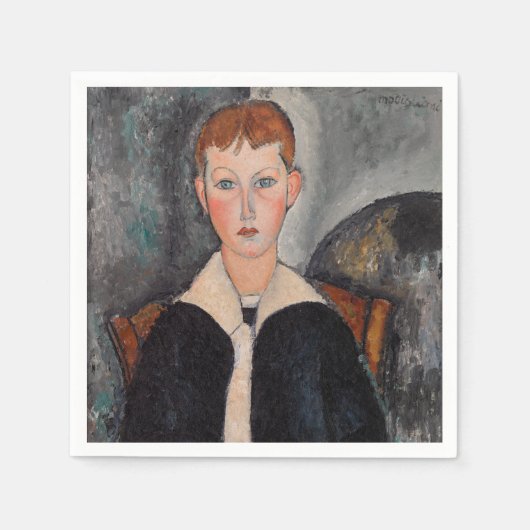 Amedeo Modigliani - Jongen in Sailor Suit Servet (Voorkant)