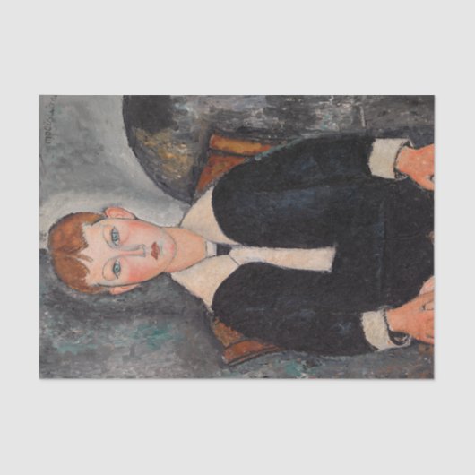 Amedeo Modigliani - Jongen in Sailor Suit Tissuepapier (Voorkant)