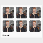 Amedeo Modigliani - Jongen in Sailor Suit Vierkante Sticker (Vel)