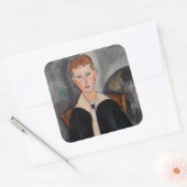 Amedeo Modigliani - Jongen in Sailor Suit Vierkante Sticker (Envelop)