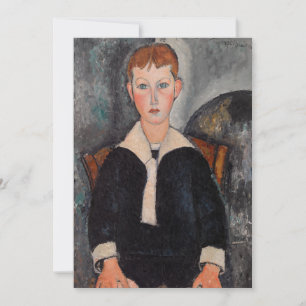 Amedeo Modigliani - Jongen in zeemanspak Bedankkaart