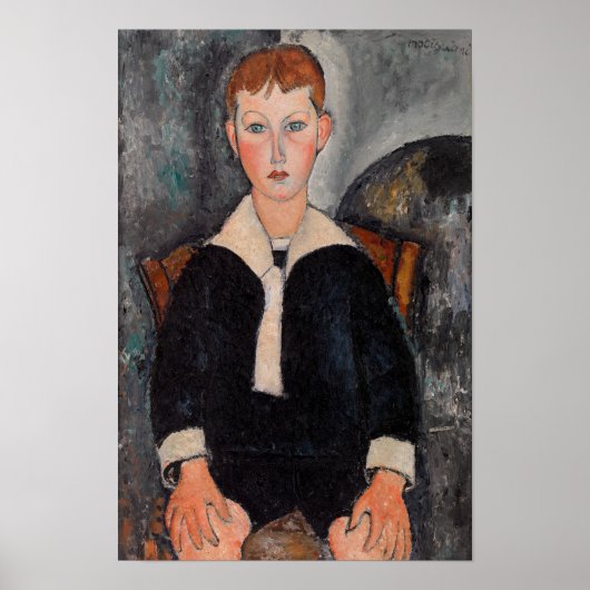 Amedeo Modigliani - Jongen in zeemanspak Poster (Voorkant)