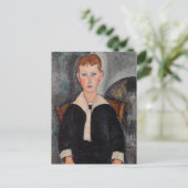 Amedeo Modigliani - Jongen in zeilpak Briefkaart (Staand voorkant)