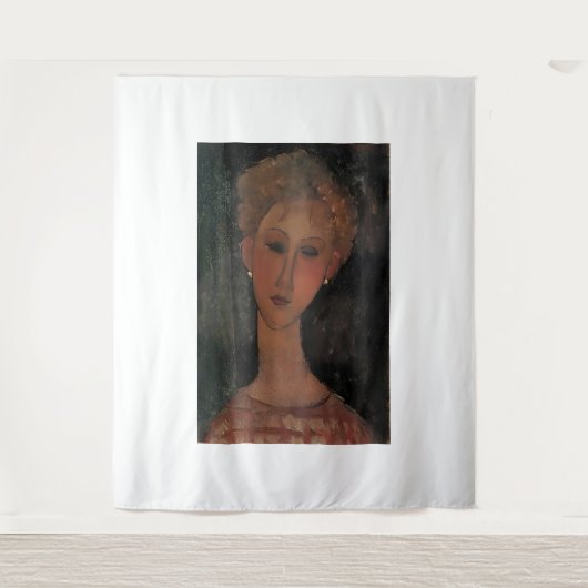 Amedeo Modigliani kunst Wandkleed (Voorkant)
