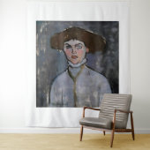 Amedeo Modigliani kunstschilderij Wandkleed (In situ)