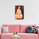 Amedeo Modigliani Large Seed Woman Canvas Afdruk (Insitu (Woonkamer))
