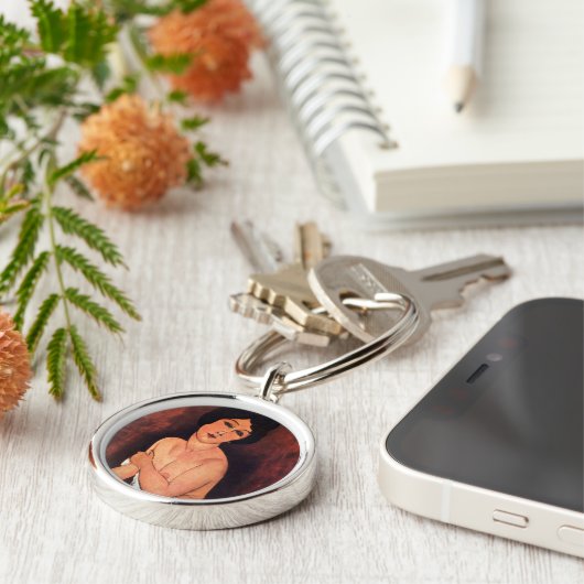 Amedeo Modigliani Large Seed Woman Sleutelhanger (Zijkant)