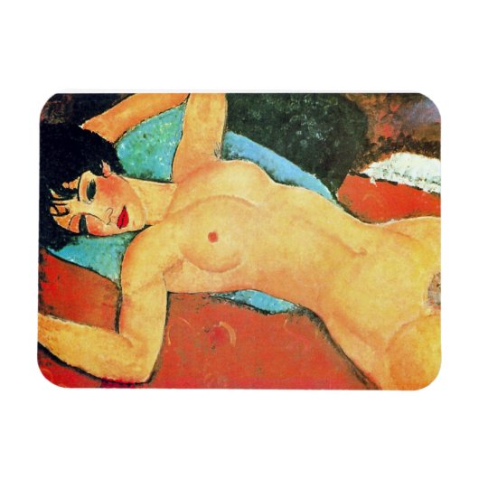 Amedeo Modigliani - Liggende vrouw Magneet (Horizontaal)