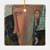 Amedeo Modigliani - Lola de Valence Keramisch Ornament (Achterkant)