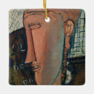 Amedeo Modigliani - Lola de Valence Keramisch Ornament