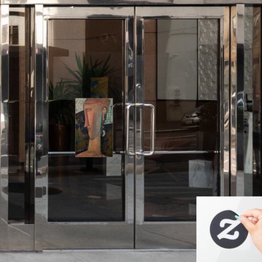 Amedeo Modigliani - Lola de Valence Raamsticker (Kantoordeur)