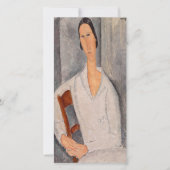 Amedeo Modigliani - Madame Hanka Zborowska Leaning Bedankkaart (Voorkant)