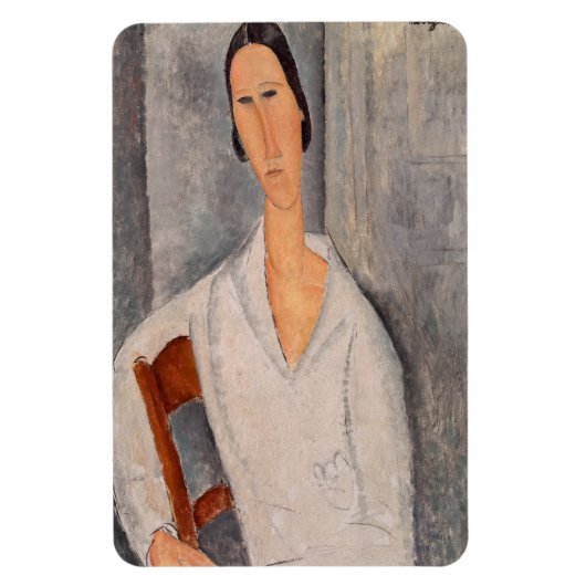 Amedeo Modigliani - Madame Hanka Zborowska Leaning Magneet (Verticaal)