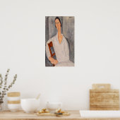 Amedeo Modigliani - Madame Hanka Zborowska Leaning Poster (Keuken)
