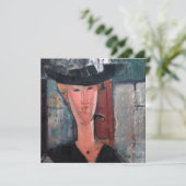 Amedeo Modigliani - Madame Pompadour Bedankkaart (Staand voorkant)