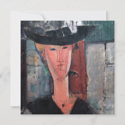 Amedeo Modigliani - Madame Pompadour Bedankkaart (Voorkant)