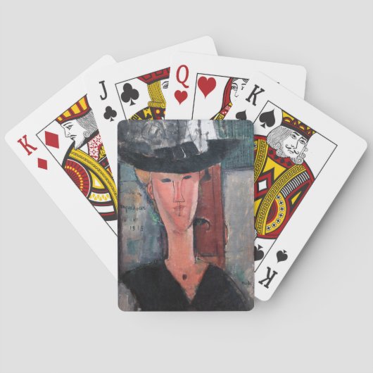 Amedeo Modigliani - Madame Pompadour Pokerkaarten (Achterkant)