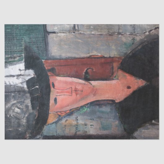 Amedeo Modigliani - Madame Pompadour Tissuepapier (Voorkant)