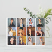 Amedeo Modigliani - Masterstuks Collage Kaart (Staand voorkant)