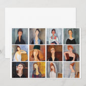 Amedeo Modigliani - Masterstuks Collage Kaart (Voorkant / Achterkant)