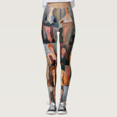 Amedeo Modigliani - Masterstuks Collage Leggings (Voorkant)