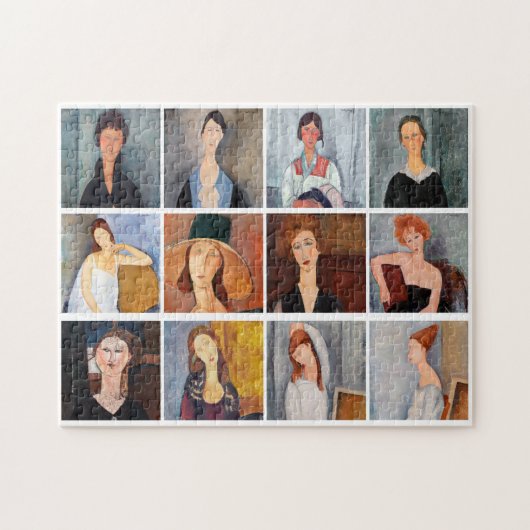 Amedeo Modigliani - Masterstuks Collage Legpuzzel (Horizontaal)