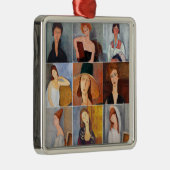 Amedeo Modigliani - Masterstuks Collage Metalen Ornament (Rechts)