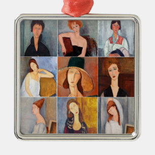 Amedeo Modigliani - Masterstuks Collage Metalen Ornament