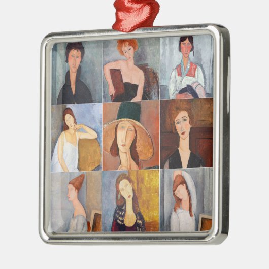 Amedeo Modigliani - Masterstuks Collage Metalen Ornament (Links)