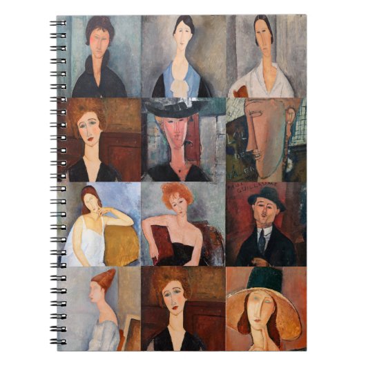 Amedeo Modigliani - Masterstuks Collage Notitieboek (Voorkant)