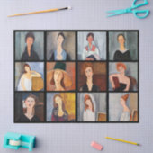 Amedeo Modigliani - Masterstuks Collage Poster Tissuepapier (Craft)