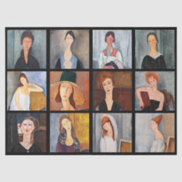 Amedeo Modigliani - Masterstuks Collage Poster Tissuepapier
