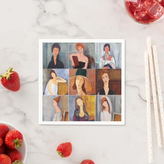 Amedeo Modigliani - Masterstuks Collage Servet (Insitu)