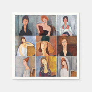 Amedeo Modigliani - Masterstuks Collage Servet