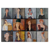 Amedeo Modigliani - Masterstuks Collage Snijplank (Voorkant)