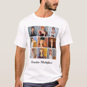 Amedeo Modigliani - Masterstuks Collage T-shirt (Voorkant)