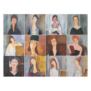 Amedeo Modigliani - Masterstuks Collage Tafelkleed
