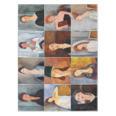 Amedeo Modigliani - Masterstuks Collage Tafelkleed (Voorkant)