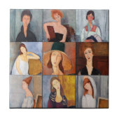 Amedeo Modigliani - Masterstuks Collage Tegeltje (Voorkant)
