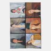 Amedeo Modigliani - Masterstuks Collage Theedoek (Verticaal)