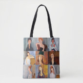 Amedeo Modigliani - Masterstuks Collage Tote Bag (Voorkant)