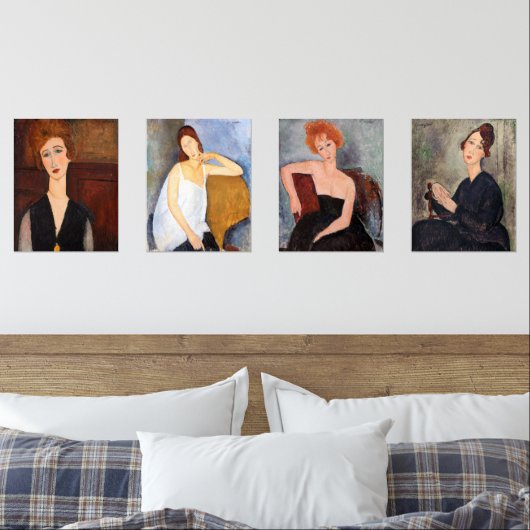 Amedeo Modigliani - Masterstuks Selection Muurkunst Sets (Slaapkamer)