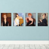 Amedeo Modigliani - Masterstuks Selection Muurkunst Sets (Houten vloer)