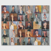 Amedeo Modigliani - Meesterwerken Collage Cadeaupapier (Vlak)