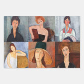 Amedeo Modigliani - Meesterwerken Collage Inpakpapier Vel (Voorkant)