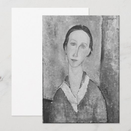 Amedeo Modigliani - Meisje in een zeemansblouse Kaart (Voorkant / Achterkant)