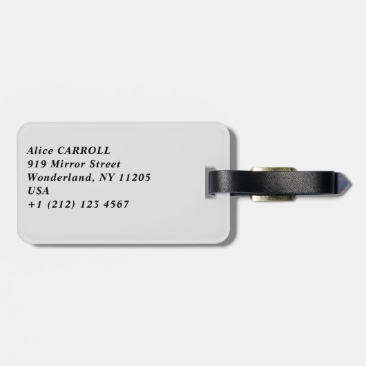 Amedeo Modigliani - Meisje in het blauw Bagagelabel (Achterkant horizontaal)