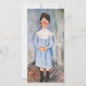 Amedeo Modigliani - Meisje in het blauw Bedankkaart (Voorkant)